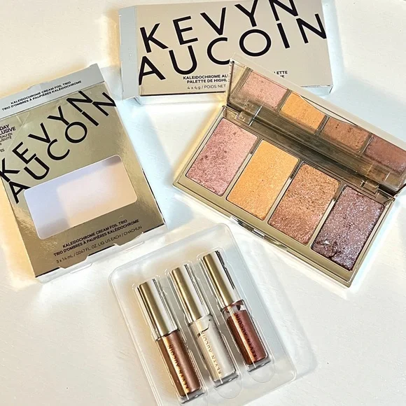 Kevyn Aucoin Kaleidochrome All Over Highlight Palette & Cream Foil Tri Set